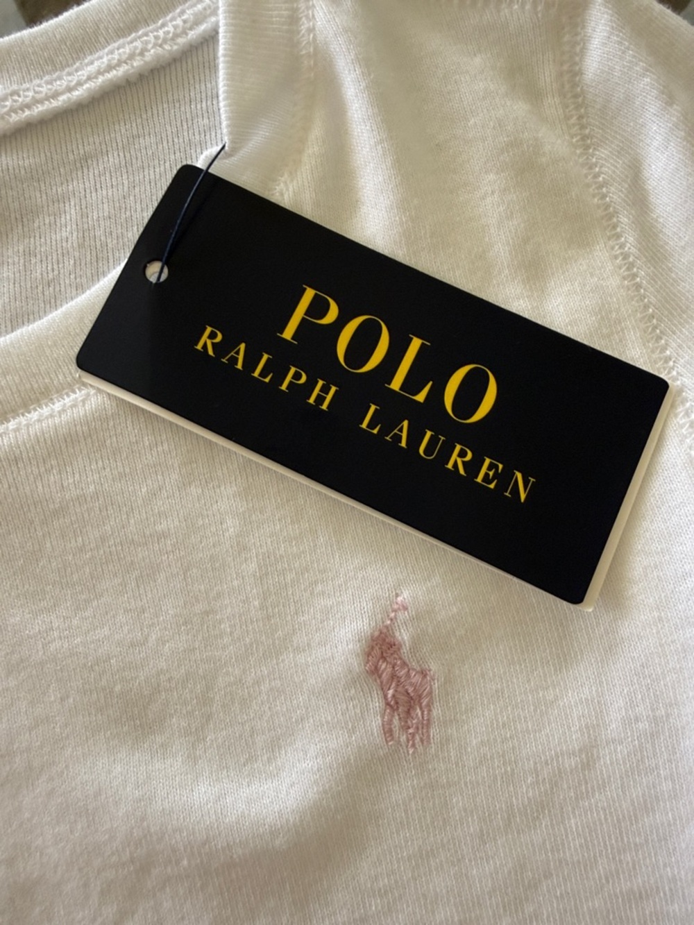 Polo by Ralph Lauren Girls Short Sleeve Tee with Pink Pony Logo  White NWT sz 6 - Picture 7 of 10